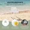 WestinTrends Playa 3-Piece Outdoor Indoor Metal Patio Dining Table Set With Stackable Patio Chairs - 3 of 4