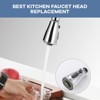 WOWOW Pull Down Kitchen Faucet Spray Replacement in Brushed Nickel with 3-Spray - 4 of 4