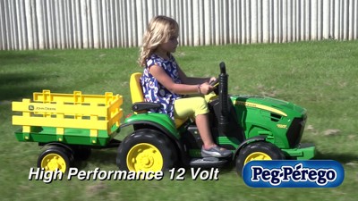 John Deere Kids Ride On 12-Volt Ground Force Tractor with Wagon