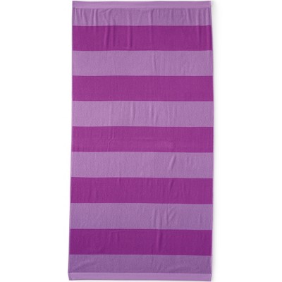 Lands' End Cabana Rugby Stripe Beach Towel