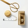 3pc Brass Scissor with Measuring Tape and Tape Dispenser Set - Hearth & Hand™ with Magnolia - 3 of 3