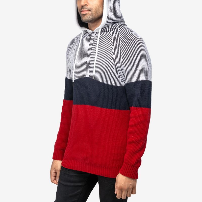 X RAY Men's Regular Fit Fashion Hoodie Knitted Sweater, 3 of 7