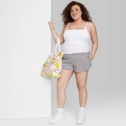 Women's Mid-rise Pull-on Fleece Shorts - Wild Fable™ Light Brown Xxs :  Target