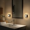 YANSUN 2-Pack 1W Plug-in Light-Controlled Night Light, Black, Warm White 3000K, Sliding Dimming Control, U.S. Two-Prong Plug - 4 of 4