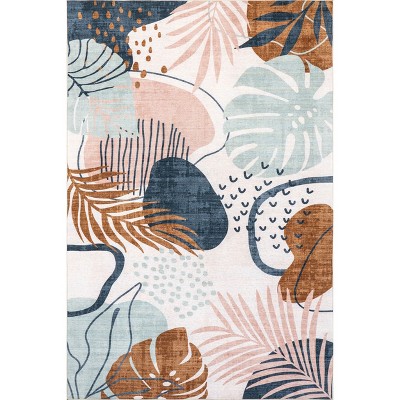 Nuloom Kena Tropical Machine Washable Indoor/Outdoor Area Rug