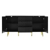 ORRD Modern Sideboard with Geometric Design & Metal Legs - 4 of 4