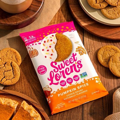 Sweet Loren's Gluten Free Vegan Pumpkin Spice Cookie Dough - 9.6oz/12ct