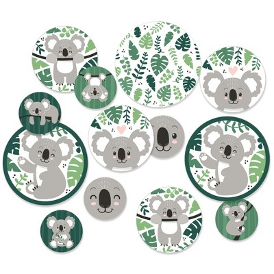 Big Dot of Happiness Koala Cutie - Bear Birthday Party and Baby Shower Giant Circle Confetti - Party Decorations - Large Confetti 27 Count