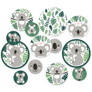 Big Dot of Happiness Koala Cutie - Bear Birthday Party and Baby Shower Giant Circle Confetti - Party Decorations - Large Confetti 27 Count - 1 of 4