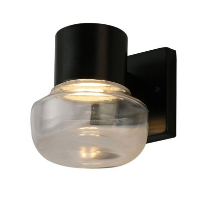 5" LED 1-Light Belby Wall Sconce Black/Clear - EGLO