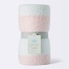 Chenille Stripe Baby Blanket - Light Pink and White Stripe - Cloud Island™ - image 4 of 4