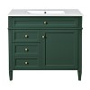 CAVINAS Bathroom Vanity with Single Top Sink,Modern Bathroom Vanity Storage Cabinet with 2 Drawers and a Tip-out Drawer - 4 of 4