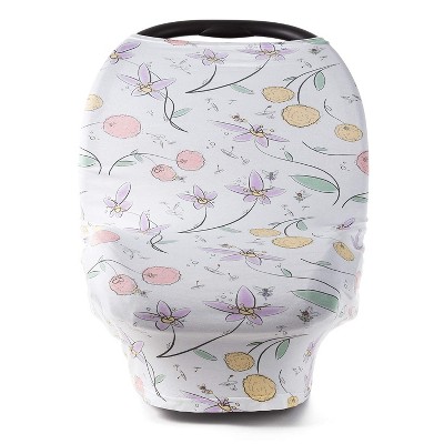 JumpOff Jo Stretchy Car Seat Cover and Canopy, Nursing and Privacy Cover, Fairy Blossom
