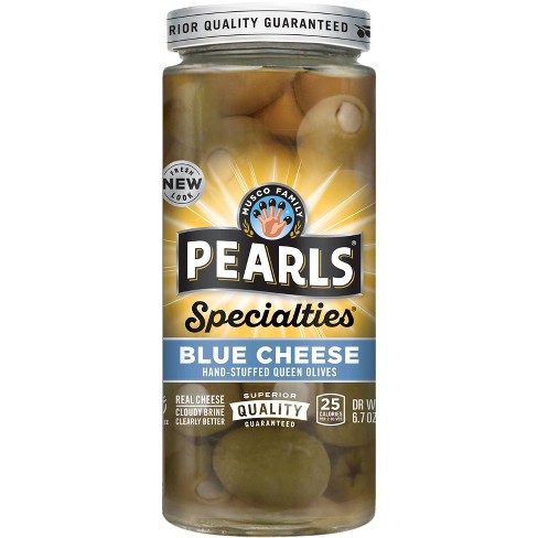 Pearls Specialties Blue Cheese Hand-Stuffed Queen Olives - 6.7oz - image 1 of 3