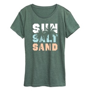 Women's - Instant Message - Sun Salt Sand Short Sleeve Graphic T-Shirt - 1 of 4
