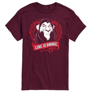 Men's - Disney Villains - Love Is Savage Short Sleeve Graphic T-Shirt - 1 of 4