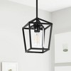DORESshop 1-Light American Style Pendant Light with Clear Glass Shade, E26 Socke for Living Room No Bulbs Included - 2 of 4