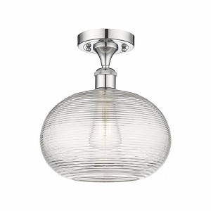 Ithaca - 1 Light Semi-Flush Mount In Industrial Style-10.75 Inches Tall and 10 Inches Wide - 1 of 1