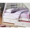 NicBex Twin over Full Bunk Bed Wooden Bed Frame with 2 Drawers, Inclined Ladder and Full Length Guardrail, Space Saving, No Box Spring Required, White - 4 of 4