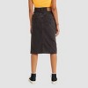 Levi's® Women's Side Slit Midi Skirt - Washed Black - 3 of 3