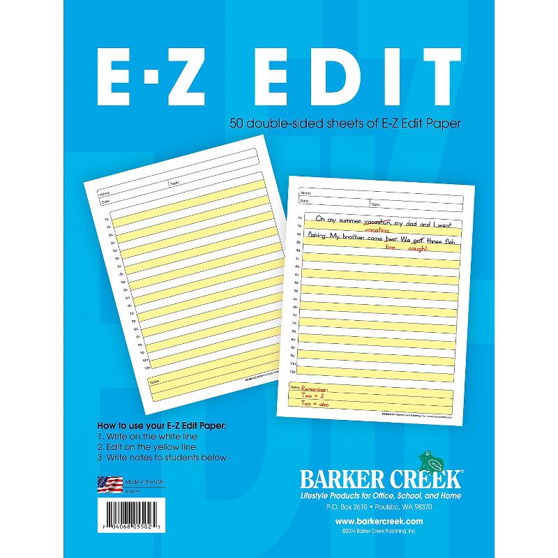 Barker Creek E-Z Edit Paper 20 lbs. 8.5" x 11" 600 Sheets/Pack (BC550212), 2 of 5