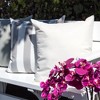 Tramull Rainforest Solid Pillow Cover 20x20 Inch, Indoor/Outdoor Water Resistant Decorative Pillow, Solarium Polyester - 3 of 4