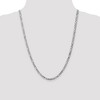 Black Bow Jewelry 4mm 14k White Gold Flat Figaro Chain Necklace - 2 of 4