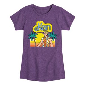 Girls' - Barbie - Cali Sunset Ken- Girls Fitted Short Sleeve Graphic T-Shirt Fitted Short Sleeve Graphic T-Shirt - 1 of 4