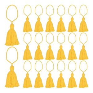 Unique Bargains Cotton Mini Hanging Loop DIY Functional Bookmark Tassels 20 Pcs - 1 of 4