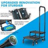 Itopfox Adjustable Handle Step Stool with Wheels for Elderly - Heavy Duty Bedside Ladder for High Beds, Kitchen, Car, RV, and Bathtub Access - 4 of 4