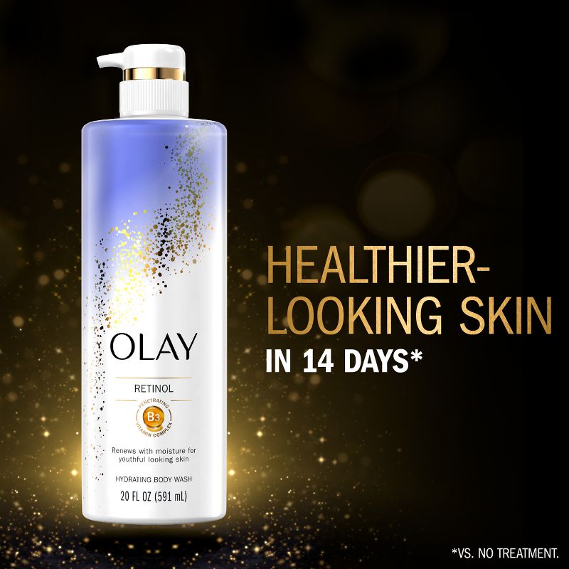 Olay Cleansing &#38; Renewing Nighttime Body Wash with Vitamin B3 and Retinol - Scented - 20 fl oz, 2 of 11