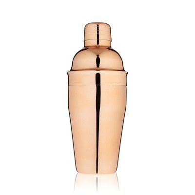 Copper Finish 4-Piece Mixologist Barware Set with Jigger and Muddler