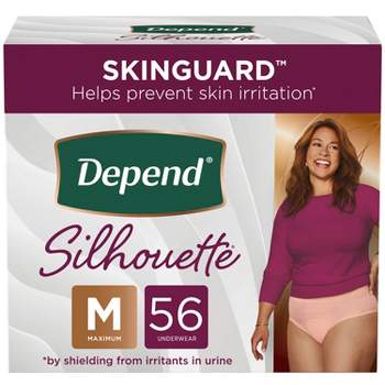 Depend Silhouette Incontinence & Postpartum Underwear for Women - Maximum Absorbency