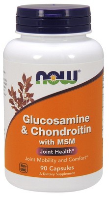 Glucosamine & Chondroitin with MSM by Now Foods  -  90 Capsule