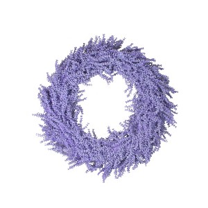 Northlight 26" Unlit Christmas Purple Artificial Wisteria Inspired Flower Christmas Wreath - 1 of 2