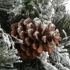 22in National Tree Company Snowy Bedford Pine Urn Filler with 50 Warm White Battery Operated LED Lights with Timer - 3 of 4