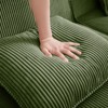 RISOKEYS Modular 3 Seat L Shape Sectional Boneless Sofa - Corduroy Cloud Sectional Couch with Deep Seat,Pillows & 1 Movable Ottoman - 4 of 4