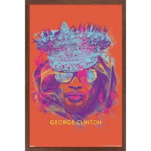 Trends International George Clinton - Face Painting Framed Wall Poster Prints - 1 of 4