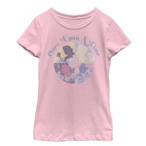Girl's Disney Princesses Once Upon a Time Profile T-Shirt - 1 of 3