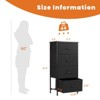 CENGHU Chest of Drawers Dresser for Bedroom, Closet Organizer and Storage with 4 Fabric Drawers Metal Frame and Wooden Top, Ajustable Feet - 2 of 4
