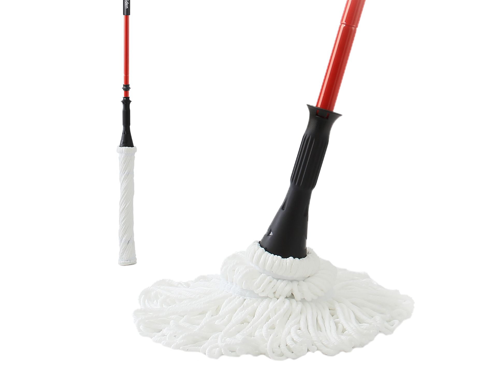 57.5" Self-Bending Twist Microfiber Mop – Dry/Wet Floor Cleaner for Home & Commercial Use on Hardwood, Vinyl & Tile
