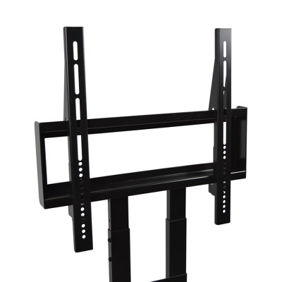 Black Steel TV Stand with Adjustable Mount for 75" TVs
