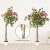 Whizmax Artificial Bougainvillea Tree, Tall Potted Fake Trees, Faux Tree with Pink Plum Bossom for Outdoor Indoor Home Decor - 2 of 4
