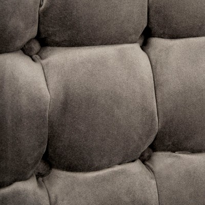 Shale Velvet Lawson Accent Chair with Black Wood Legs