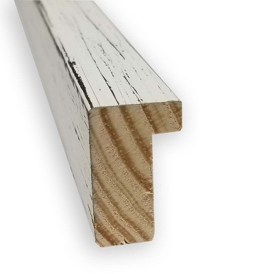 White and Green Christmas Tree Framed Wall Art Print