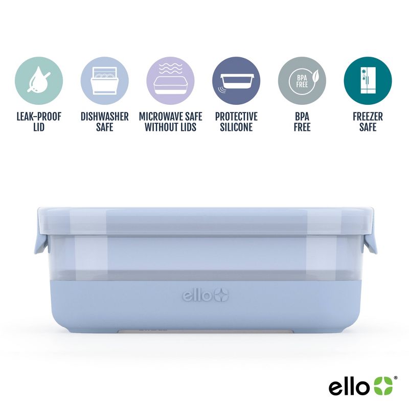 Ello 10pc Plastic Meal Prep Food Storage Container Set, 5 of 6