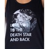 Star Wars Women's Love You To The Death Star Racerback Tank Shorts Pajama Set Black - 3 of 4