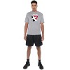 Lewis University Adult Men's Sport Active T-Shirt Primary Logo, Black - image 3 of 4