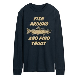 Men's - Instant Message - Fish Around Long Sleeve Graphic T-Shirt - 1 of 4