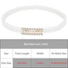 INSPIRE CHIC Women's Faux Pearl Rhinestones Apparel Belt 65cm x 2cm 1 Pc - 4 of 4
